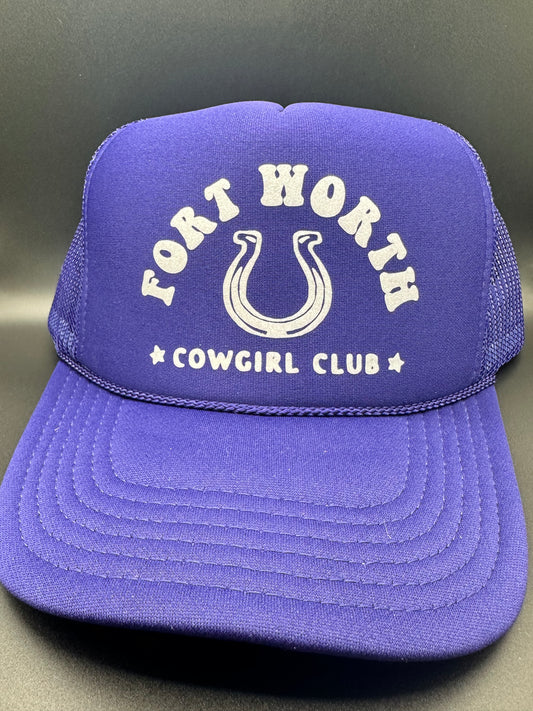 Fort Worth Cowgirl Club trucker hat